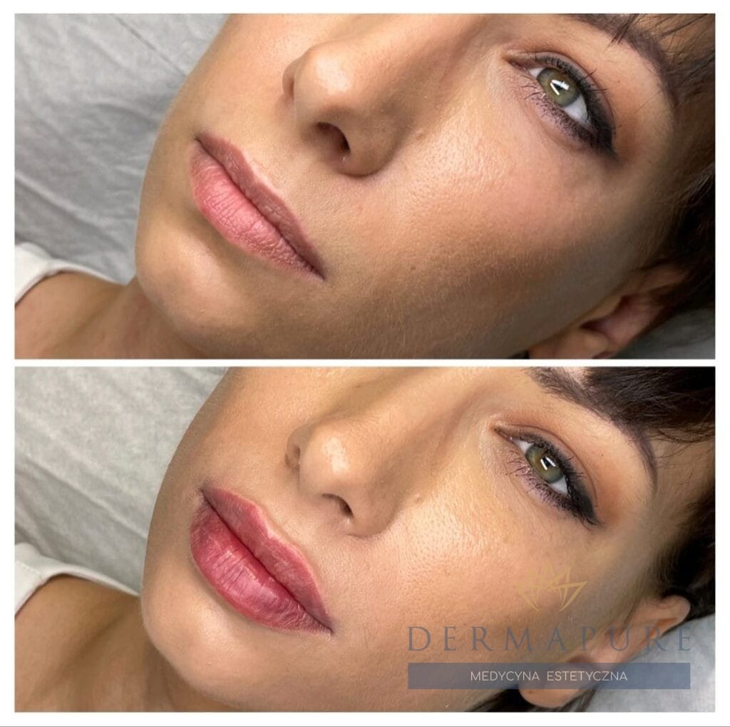 Zabieg powiększania ust kwasem hialuronowym – Dermapure, Warszawa.