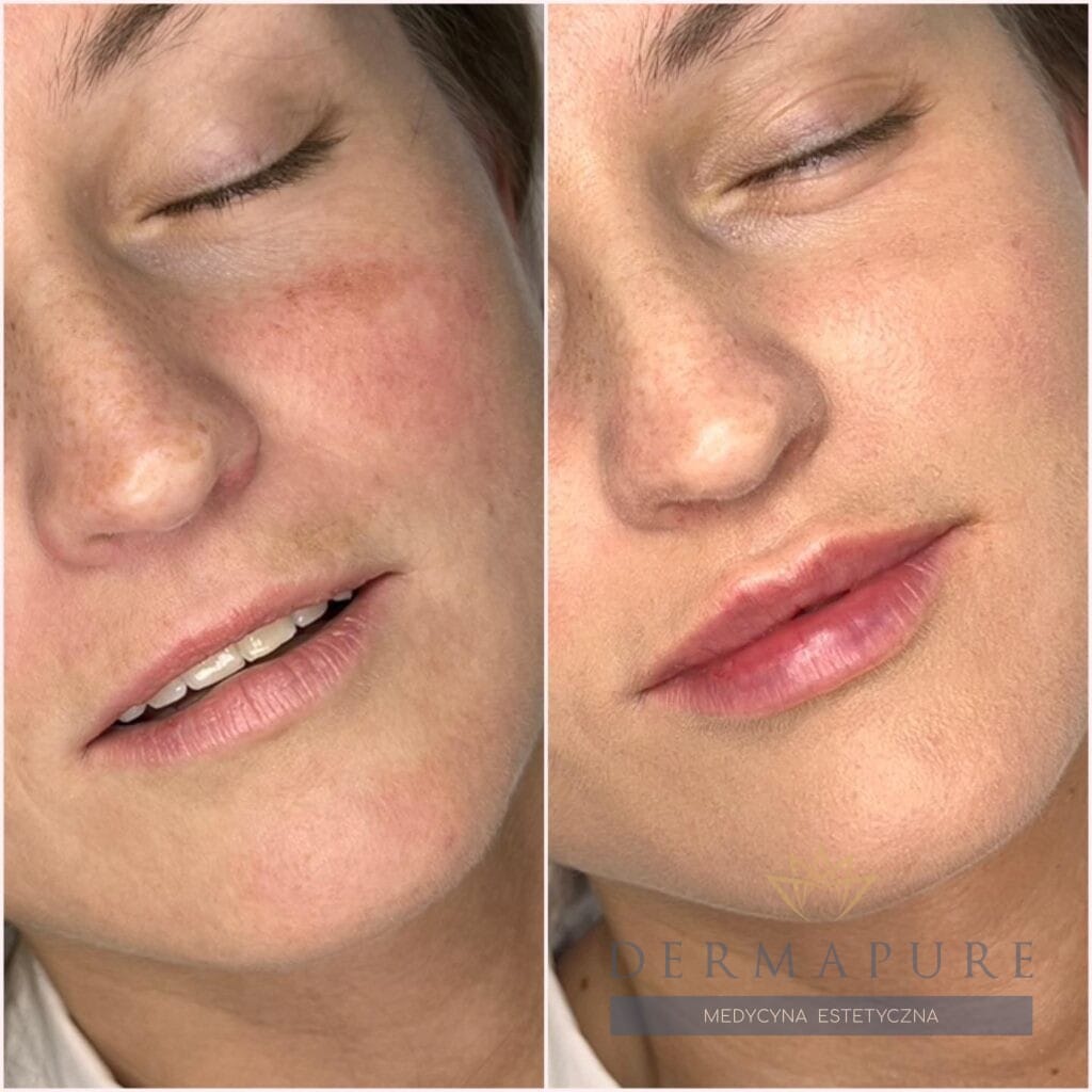 Zabieg w Dermapure – Warszawa, powiększanie ust.
