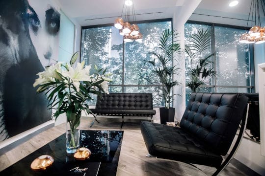 Wnętrza kliniki Dermapure w Warszawie